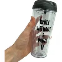 Power Escorts Herbruikbare Sport Beker 500ml Hard Plastic Rebel Without Pauze II 1 Stuk