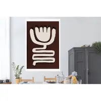 PosterMonkey Poster Bloem - Pastel - Plant - Abstract - 120x180 cm XXL