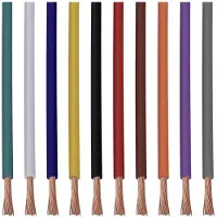 Quadrios 22CW003 Assortiment draden 1 x 0.34 mm² Wit, Blauw, Bruin, Oranje, Groen, Geel, Grijs, Violet, Zwart, Rood 1 set(s)