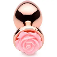 Booty Sparks Pink Rose Buttplug Rose Gold - Medium