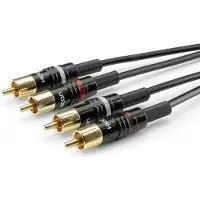 Sommer cable HBP-C2-0300 Jackplug / Cinch Audio Aansluitkabel [2x Cinch-stekker - 2x Cinch-stekker] 3.00 m Zwart