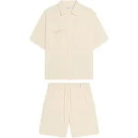 Bershka Joggingpak beige / natuurwit