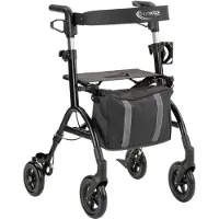Multimotion - Urban rollator - Lichtgewicht - Inklapbaar - Zwart