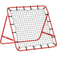 HOMCOM HOMdotCOM Voetbal terugslag doel, rood