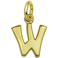 The Jewelry Collection Hanger Letter W - Goud