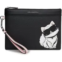 Karl Lagerfeld Clutch 'Ikon Choupette' zwart