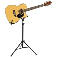 Dimavery Gitaar speelstandaard voor akoestische/E-gitaar (Elektrische gitaar, Gitaar, Bas), Muziekinstrumenten: steunen