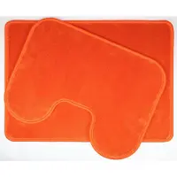 Prima Set - - Britt - Badmat - 50x70cm - en - WC mat - 45x60cm - Oranje