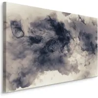 Karo-art Schilderij - Abstracte Donkere Wolken, Premium Print
