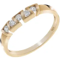 Orphelia RD-33214/55 - Ring - geelgoudkleurige 18 Karaat - Diamant 0.20 ct
