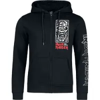 Iron Maiden Vest met capuchon - Portrait Scream - S tot XXL - voor Mannen - zwart - Maat XL
