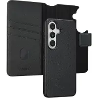 Accezz Leather Bookcase 2-in-1 met MagSafe voor de Samsung Galaxy S26 Plus - Onyx Black