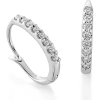 Orphelia OD-5291 - Creolen - 18 Karaat Witgoud / Diamant 0.21 ct