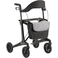 Multimotion - Carbon rollator maat M - 5,5 kg - Softwielen - Zwart