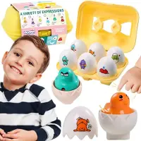 Woopie Montessori Vormensorteerder Puzzel Match Fun Kuikens Eieren 6st