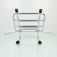 Faco Porte bagage pour scooter Piaggio 125 Vespa PX 1998 à 2017 chromé Neuf