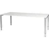 Schaffenburg Verstelbaar Bureau - Domino 200x90 grijs - alu frame