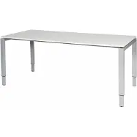 Schaffenburg Verstelbaar Bureau - Domino 180x80 grijs - alu frame