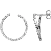 Esprit ESER00531100 Beam - Oorringen - Gerhodineerd 925 zilver - Zirkonia - Zilverkleurig