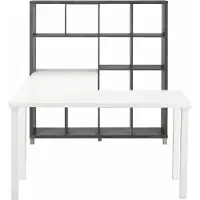 Notio Living Kiwi-Boekenkast met Bureau - Beton Wit