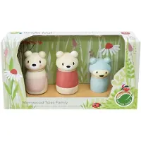 Tender Leaf Toys Preschool - Popje - Berenfamilie - 10X4X7Cm - Hout - 3 Jaar