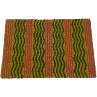 Mica Decorations Mica Deurmat Lichtgroen 60x40x1,5 cm – Antislip Schoonloopmat – Binnen & Buiten