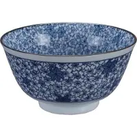 Tokyo Design Studio Mixed Bowls - Hana Chirashi Blauw/Wit - 12.7x6.8cmh - 400ml