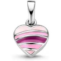 The Jewelry Collection Zilver Gerhodineerde Hanger hartje 1333620