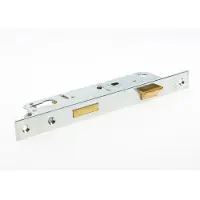 Nemef 8791 Deurslot | DM35mm | PC 92mm | krukgat 8mm | voorplaat staal verzinkt 24x245mm rechthoekig | messing dag- en nachtschoot | DR 1+3 - 9879114351