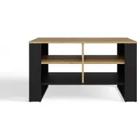 Top E Shop Moderne Couchtafel 4P Artisan, Zwarte Poten