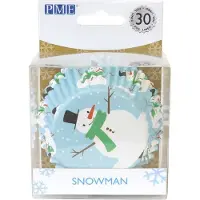 Pme Cupcakevormpjes Kerst - Sneeuwman - 30 stuks