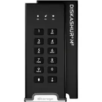 ISTORAGE diskAshur M2 - externe harde schijf - M2 SSD - 1 TB - USB - 256-bit - Zwart