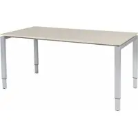 Schaffenburg Verstelbaar Bureau - Domino 160x80 Eiken - alu frame