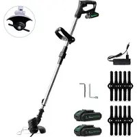 Mardin Kantenmaaier - Grastrimmer - Bosmaaier - Incl. 2 accu's en lader - Zwart