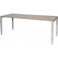 Schaffenburg Verstelbaar Bureau - Domino 200x80 Havana Kersen - alu frame
