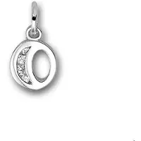 Trendjuwelier huiscollectie Bedels Letter O Zirkonia Rij Zilver