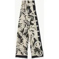Comma Doek beige / zwart