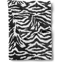 ISleep Plaid - Zebra Print - Zachte Fleece - 140x200 cm - Bruin/Wit