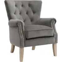 Dorel Home Dorel - Gestoffeerde loungestoel in stof grijs (86 x 73 x 75 cm)