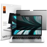 Spigen SafeView Privacy Glass MacBook Air 13,6 Inch Glazen Doorzichtig