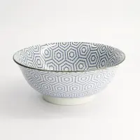 Tokyo Design Studio Blauw/Witte Kom – Mixed Bowls – 20,3 x 8cm 1000ml