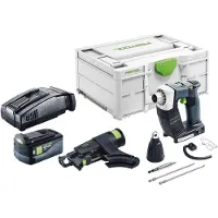 Festool DWC 18-2500 Basic accu-bouwschroevendraaier 18 V 18 Nm borstelloos + 1x accu 5,0 Ah + snellader + Systainer
