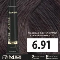 Femmas (6.91) - Haarverf - Donkerblond Koel Kastanje - 100ml