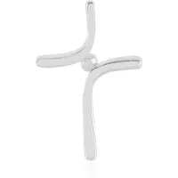 Cavill - Zilveren hanger 925 sterling zilver gerhodineerd - I3 Afrikaanse diamant 0,025 ct - ronde diamant hanger - elegante minimalistische sieraden
