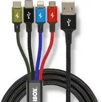 IBox Universeel 4-in-1 ladekabel I-BOX USB IKUM4W1