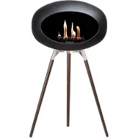 Le Feu Ground Wood Haard Bio Ethanol - Zwart/Oak Smoked