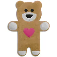 Leschi Warmtekussen Teddy hart- zand