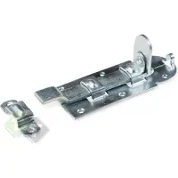 Dulimex DX Hangslotrolschuif met bocht 180 mm verzinkt