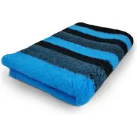 Vetbed Stripes - Blauw - Antislip Hondenmat - 150 x 100 cm - Benchmat - Hondenkleed - Voor Honden - Machine Wasbaar - Droogloopmat