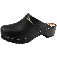 Gevavi Open Schoenklomp Hout | Zwart | 9200 | Maat 37